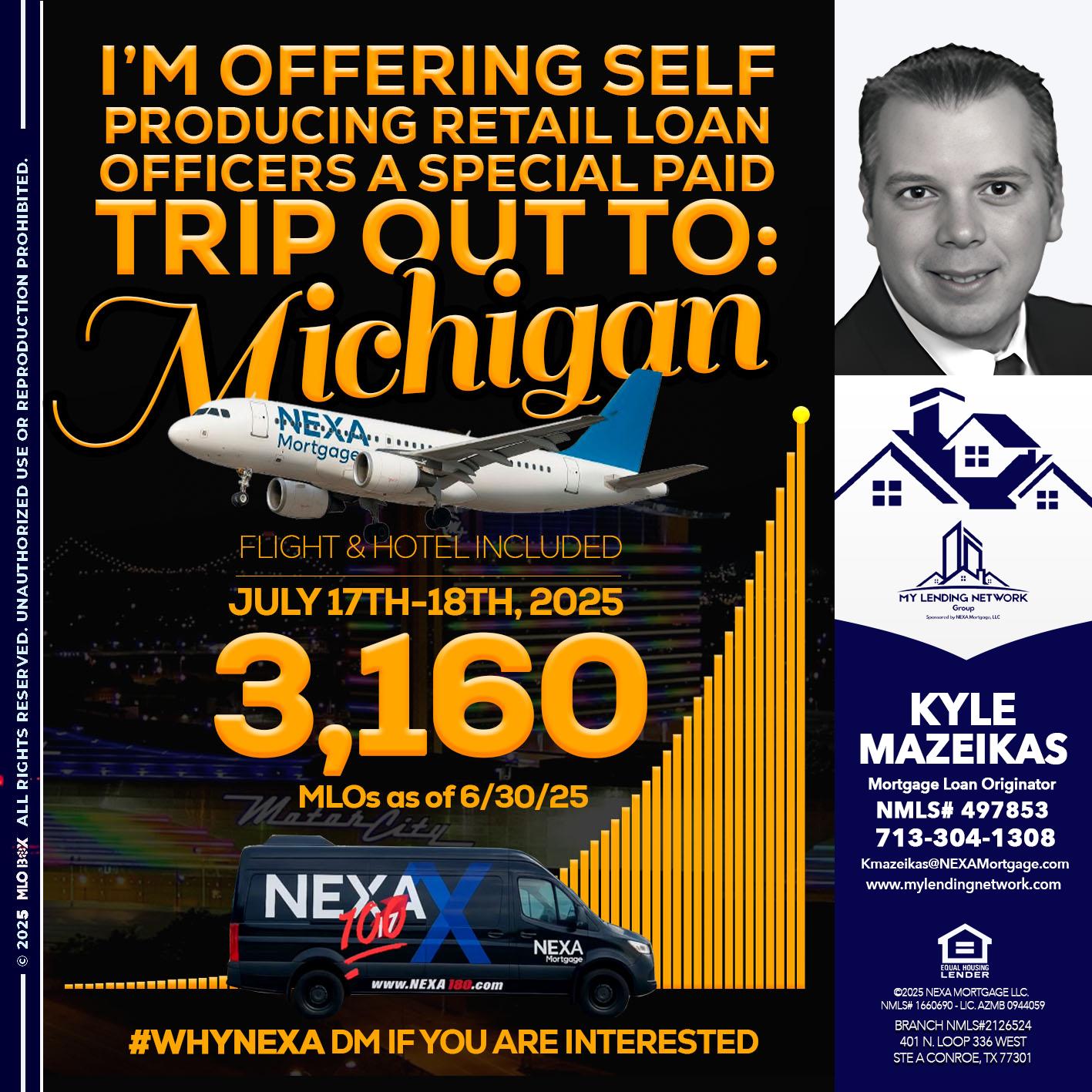 MICHIGAN TRIP - Kyle Mazeikas -Branch Manager / Mortgage Advisor