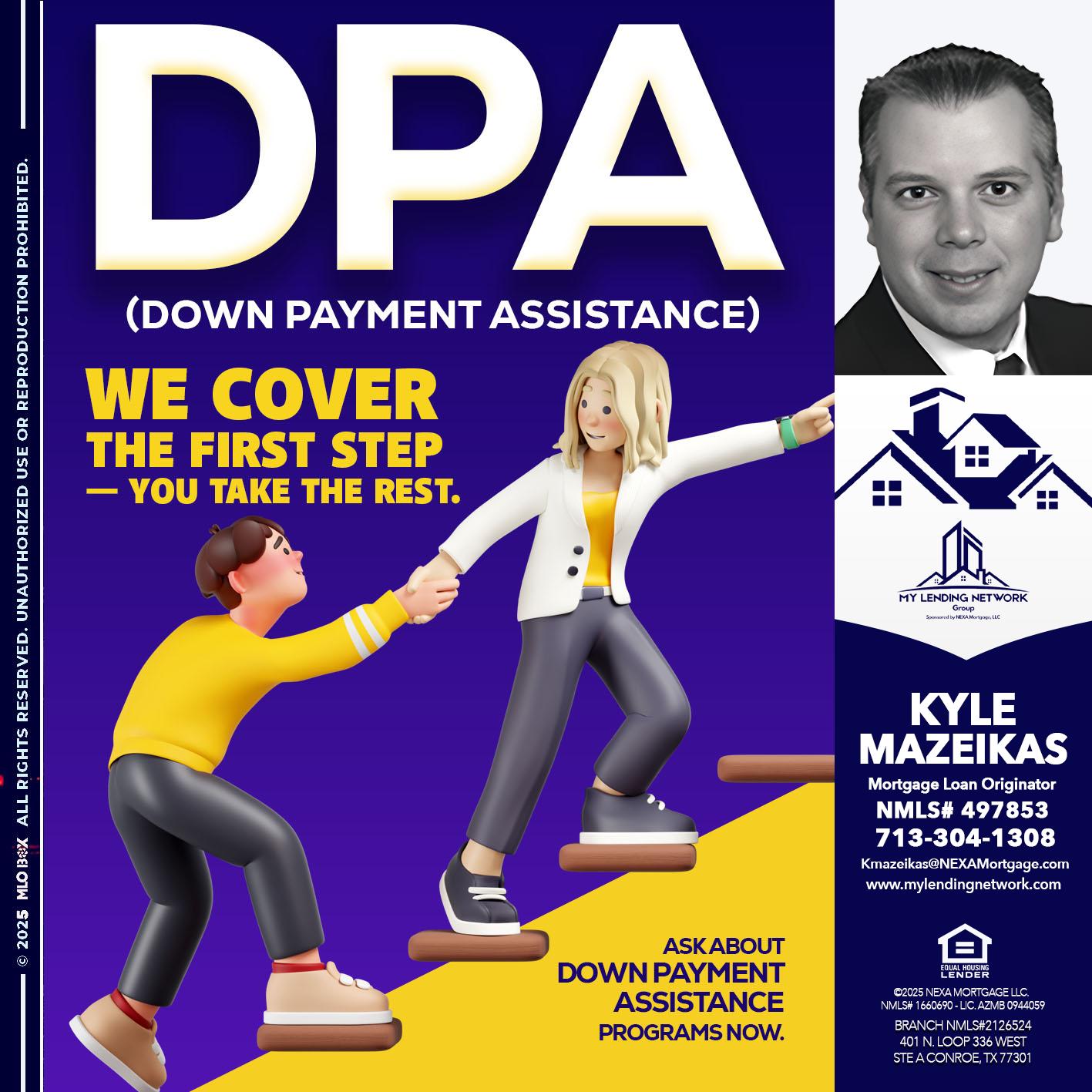 DPA LOANS - Kyle Mazeikas -Branch Manager / Mortgage Advisor