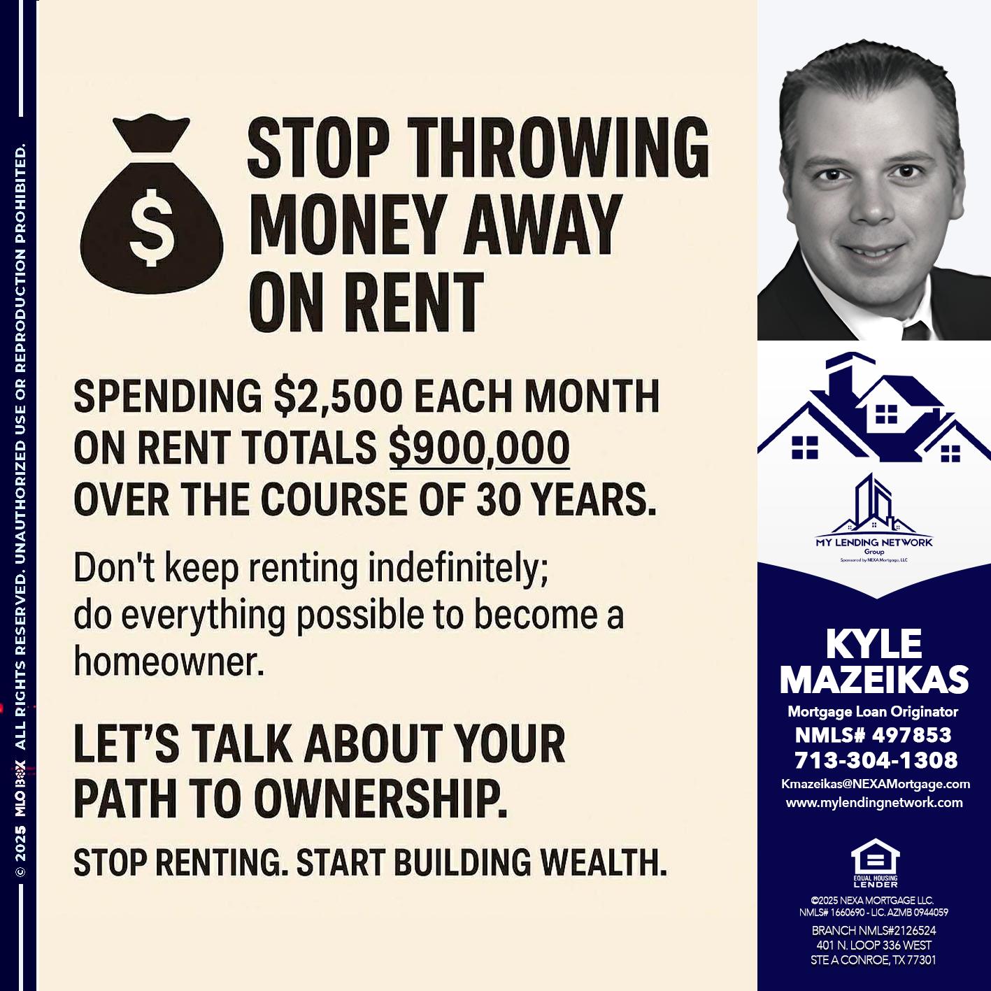 STOP THROWING - Kyle Mazeikas -Branch Manager / Mortgage Advisor