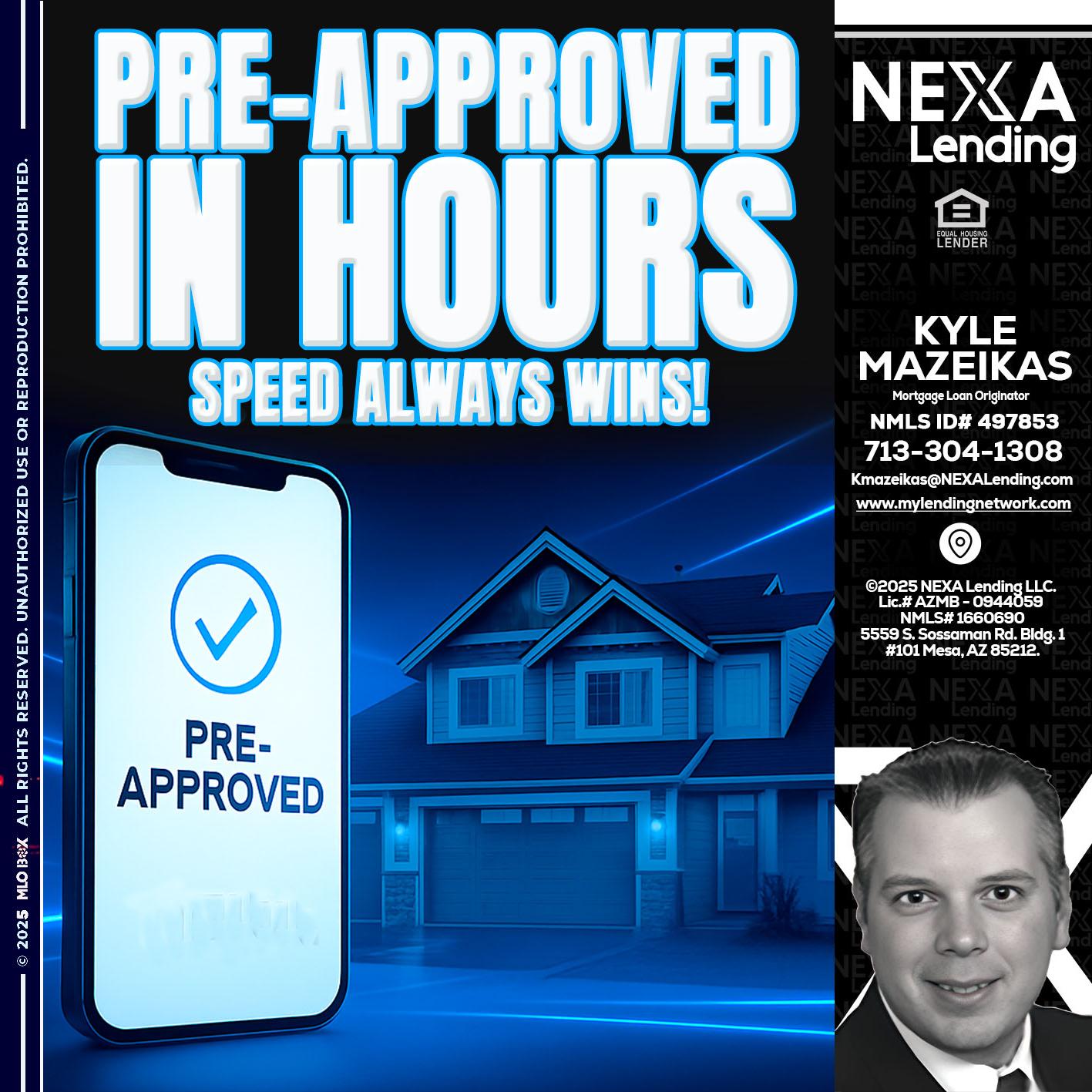 PRE - Kyle Mazeikas -Branch Manager / Mortgage Advisor