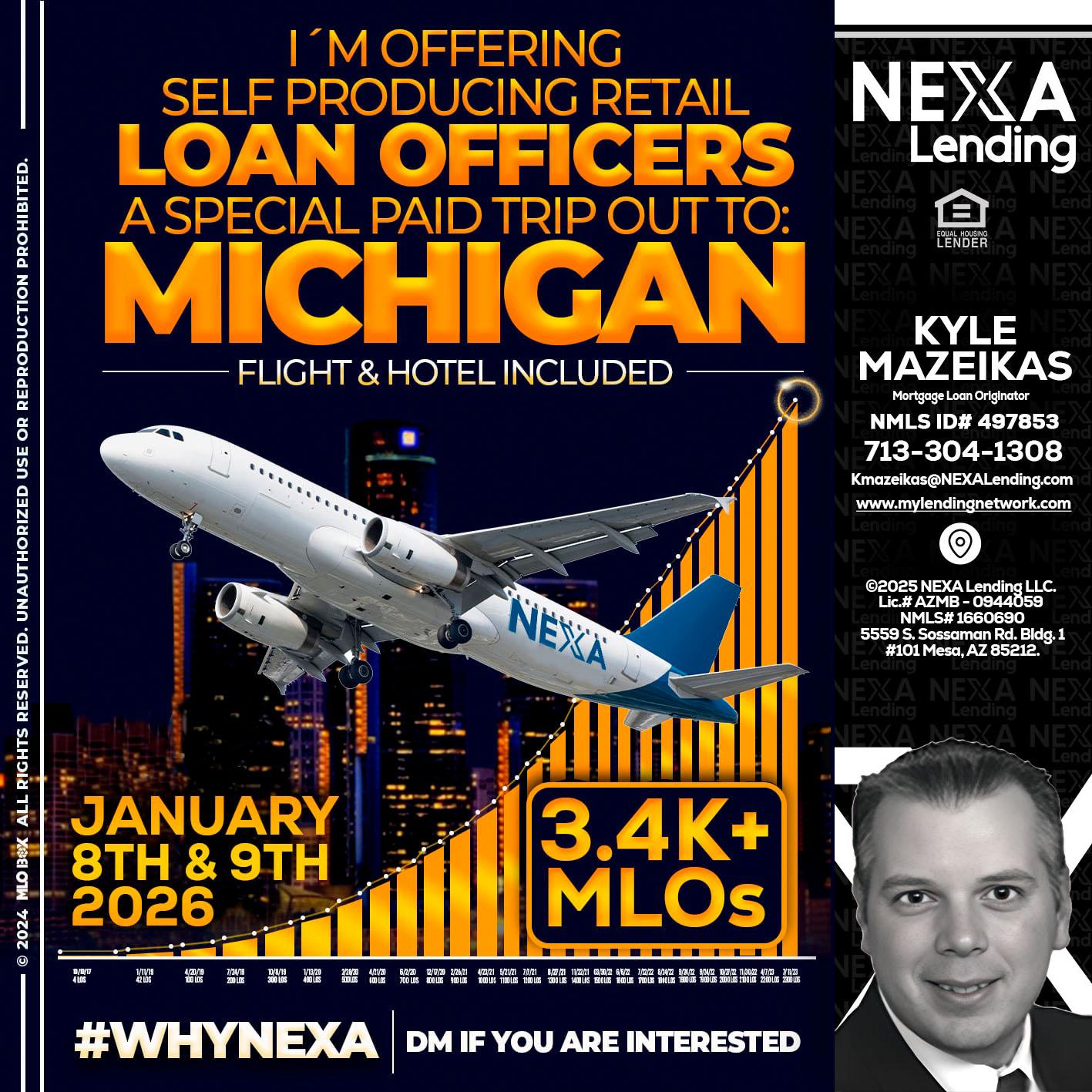 MICHIGAN TRIP - Kyle Mazeikas -Branch Manager / Mortgage Advisor