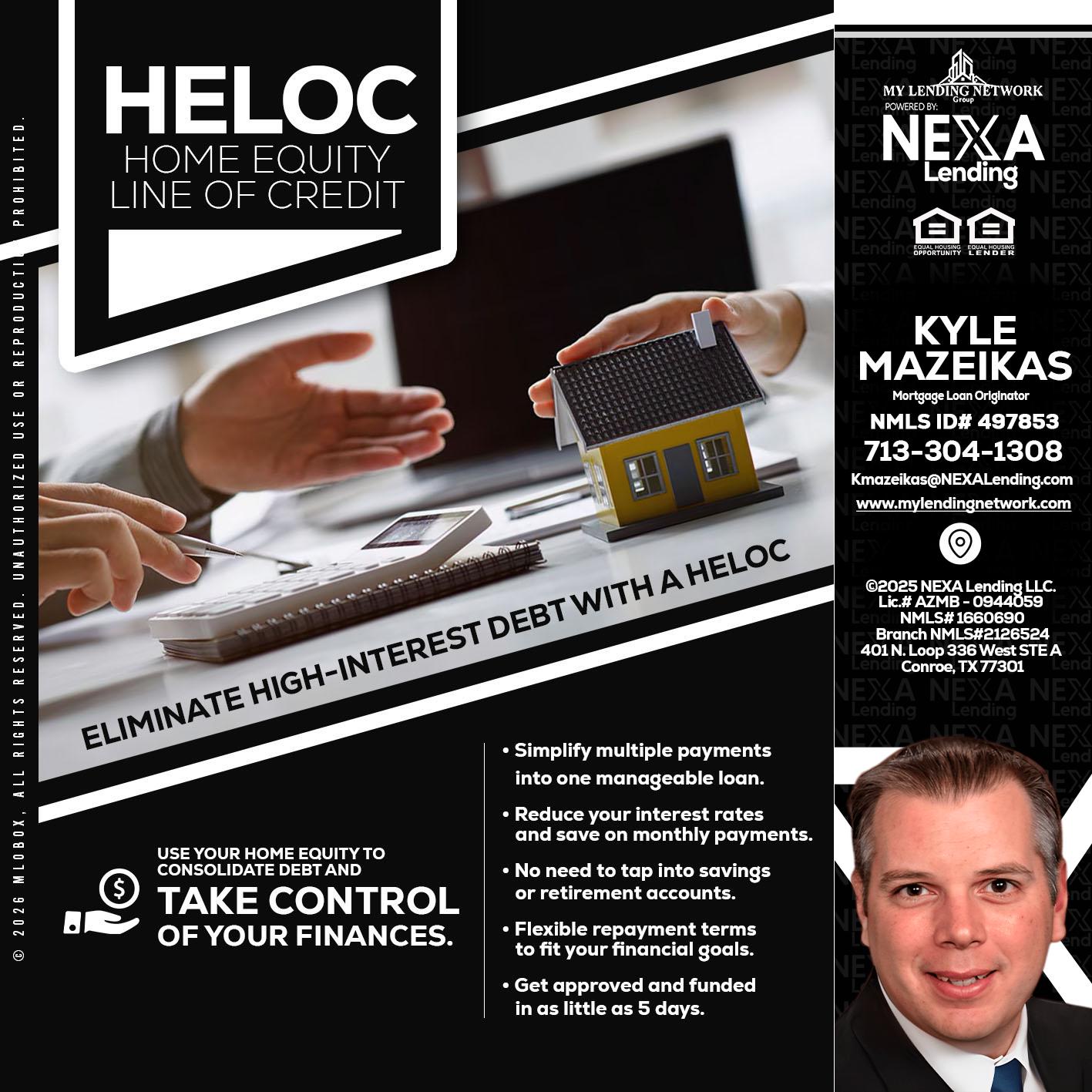 HELOC - Kyle Mazeikas -Branch Manager / Mortgage Advisor