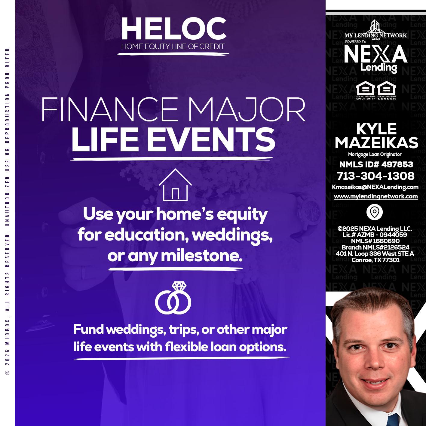HELOC - Kyle Mazeikas -Branch Manager / Mortgage Advisor