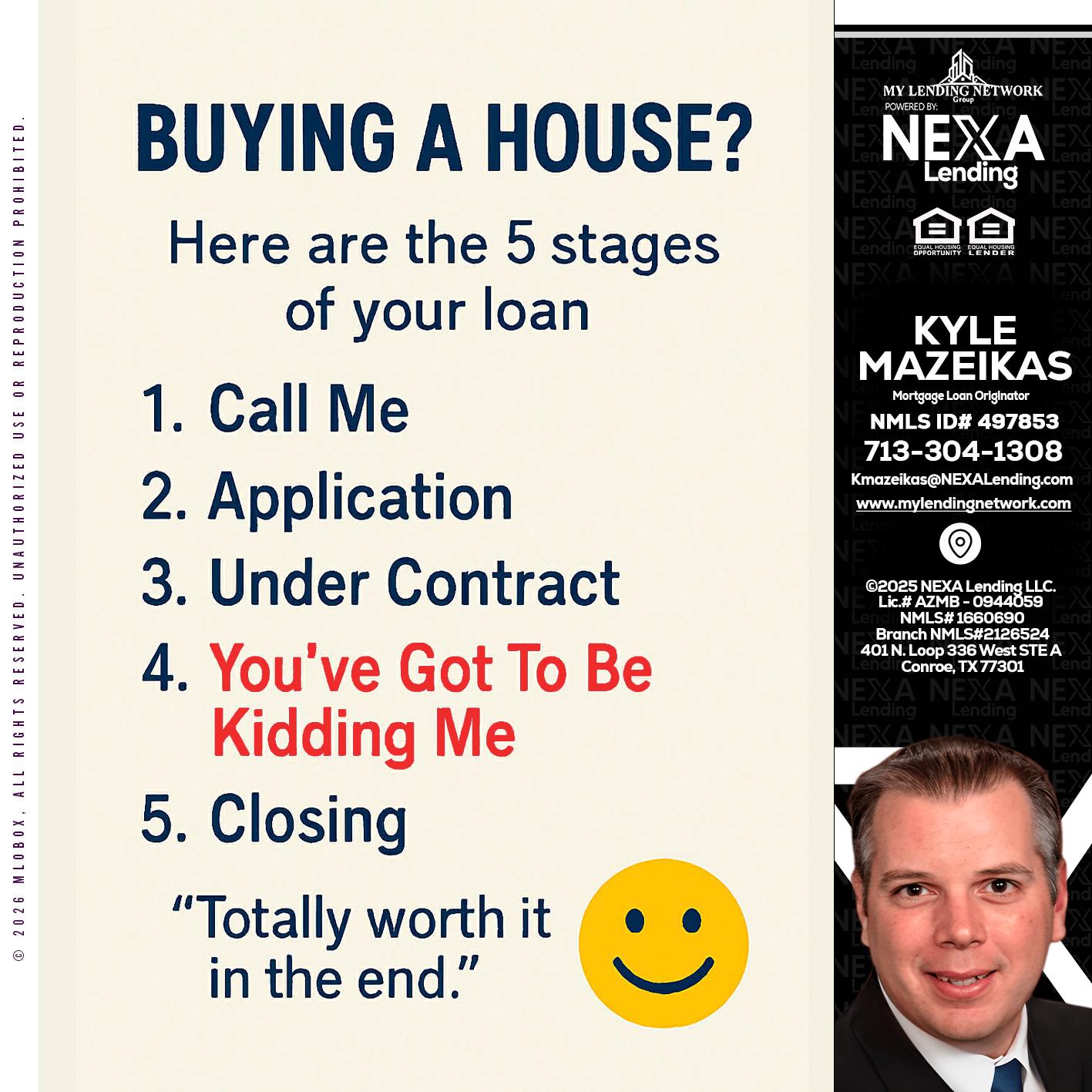 BUYING A HOUSE - Kyle Mazeikas -Branch Manager / Mortgage Advisor