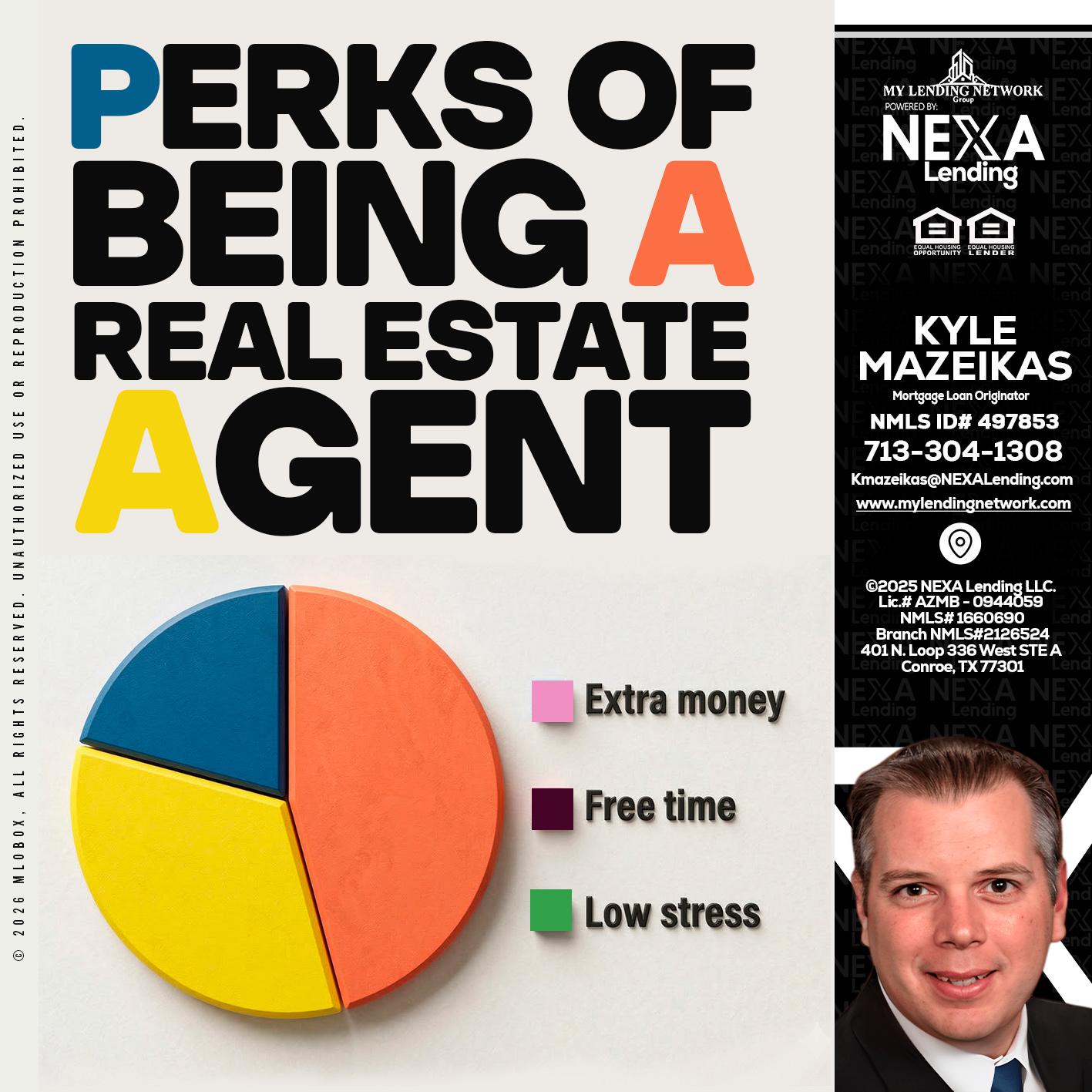 PERKS OF BEING - Kyle Mazeikas -Branch Manager / Mortgage Advisor