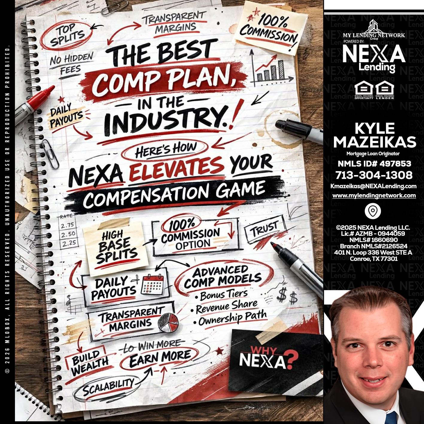 THE BEST COMP - Kyle Mazeikas -Branch Manager / Mortgage Advisor