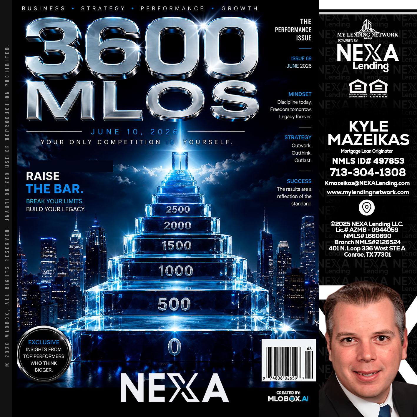 3600 MLOs - Kyle Mazeikas -Branch Manager / Mortgage Advisor