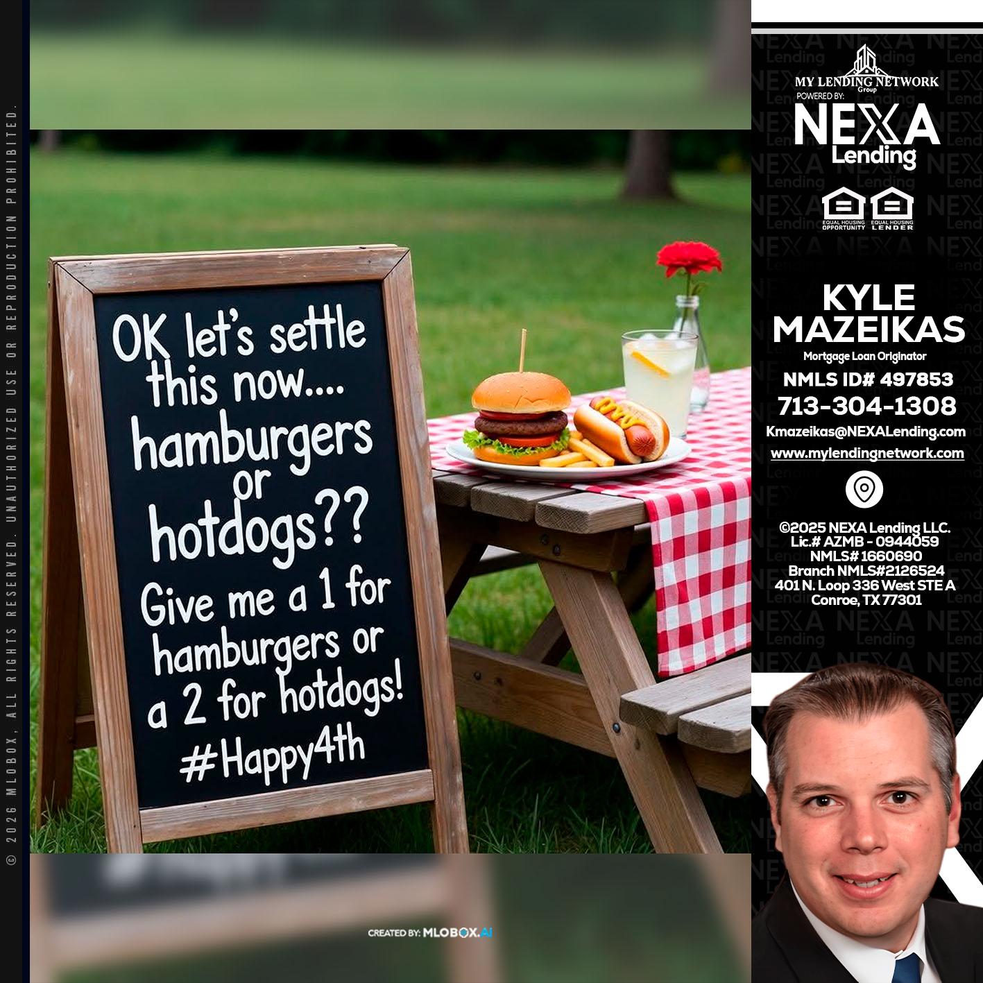 let settle this - Kyle Mazeikas -Branch Manager / Mortgage Advisor